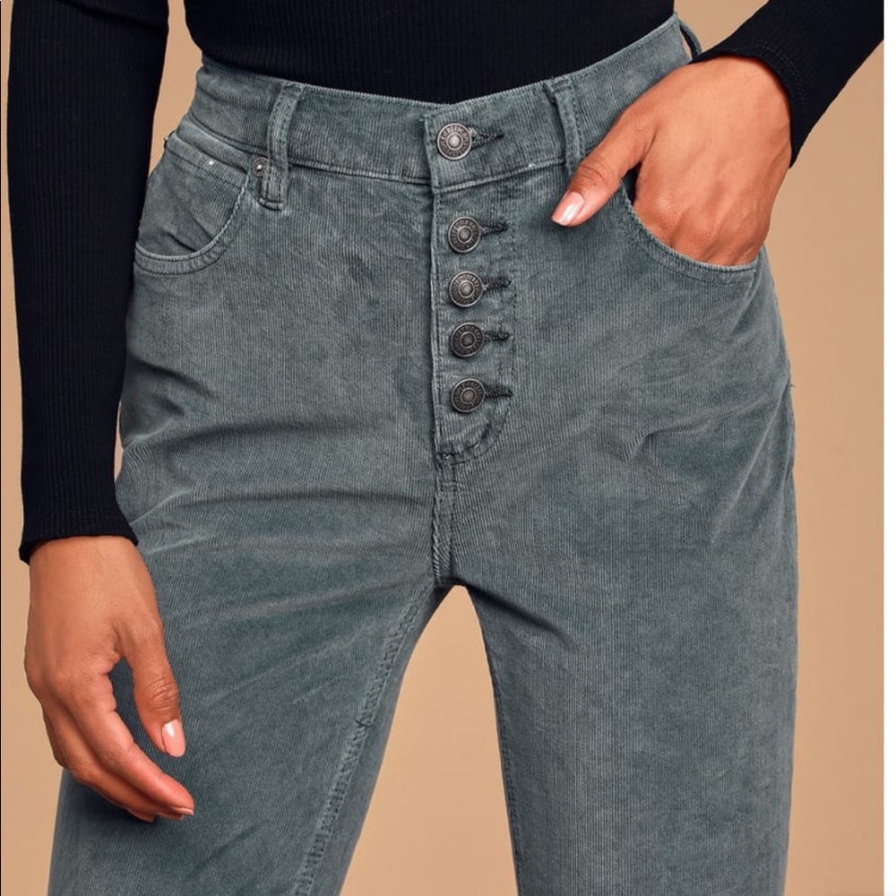 🆕Free People Dusty Blue Corduroy Skinny Jeans